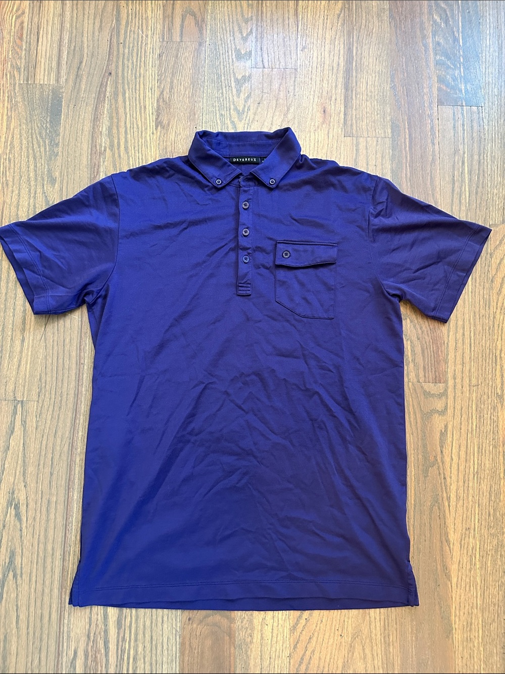 Devereux Men's Purple Short-Sleeve Polo Shirt